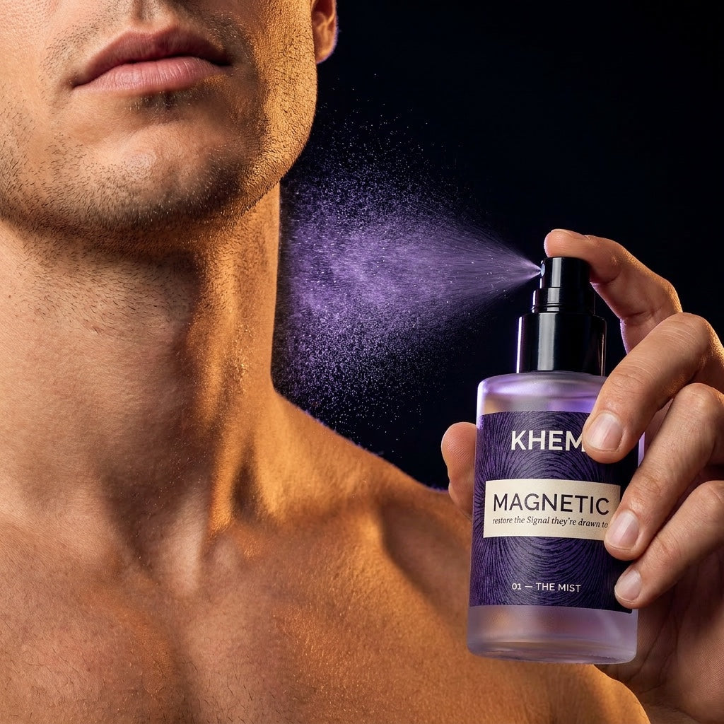 Khemi 01 — The Mist | Postbiotic Attraction Signal Spray