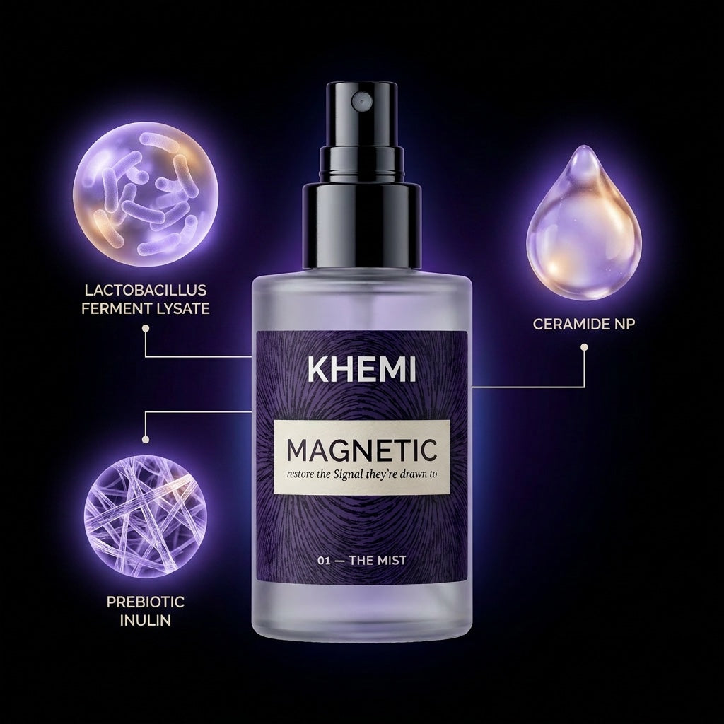 Khemi 01 — The Mist | Postbiotic Attraction Signal Spray