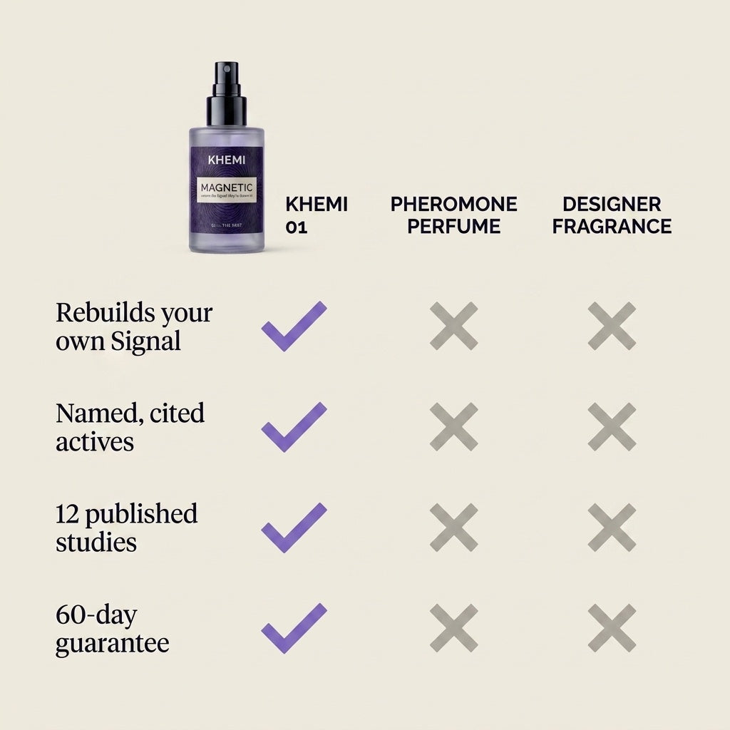 Khemi 01 — The Mist | Postbiotic Attraction Signal Spray